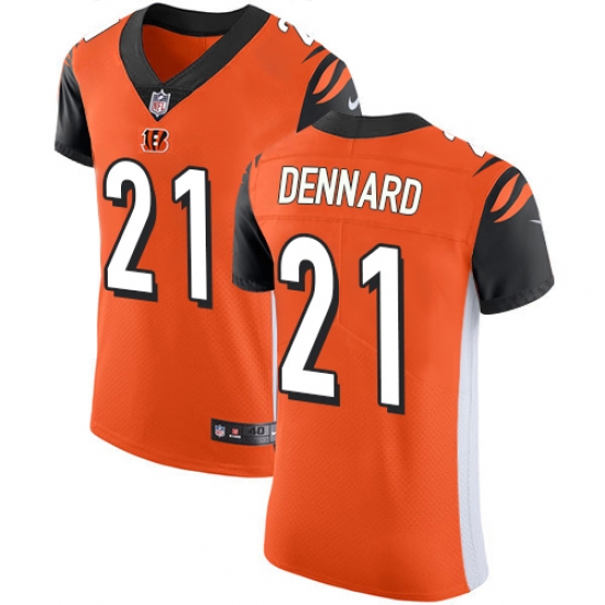 Nike Bengals #21 Darqueze Dennard Orange Alternate Mens Stitched NFL Vapor Untouchable Elite Jersey Nike Bengals #21 Darqueze Dennard Orange Alternate Mens Stitched NFL Vapor Untouchable Elite Jersey