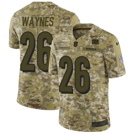 Nike Bengals 26 Trae Waynes Camo Men Stitched NFL Limited 2018 Salute To Service Jersey Nike Bengals 26 Trae Waynes Camo Men Stitched NFL Limited 2018 Salute To Service Jersey