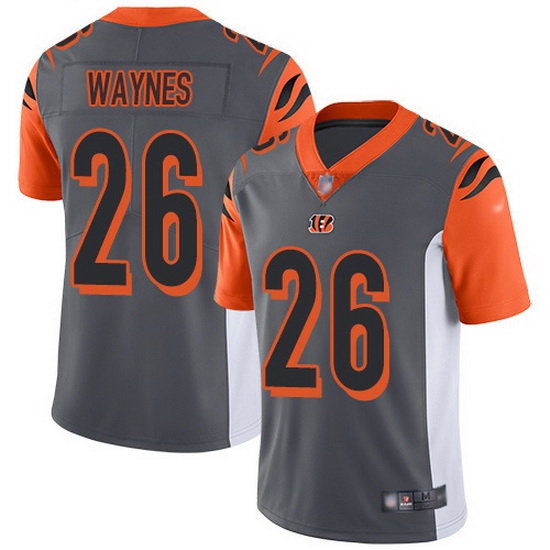 Nike Bengals 26 Trae Waynes Silver Men Stitched NFL Limited Inverted Legend Jersey Nike Bengals 26 Trae Waynes Silver Men Stitched NFL Limited Inverted Legend Jersey