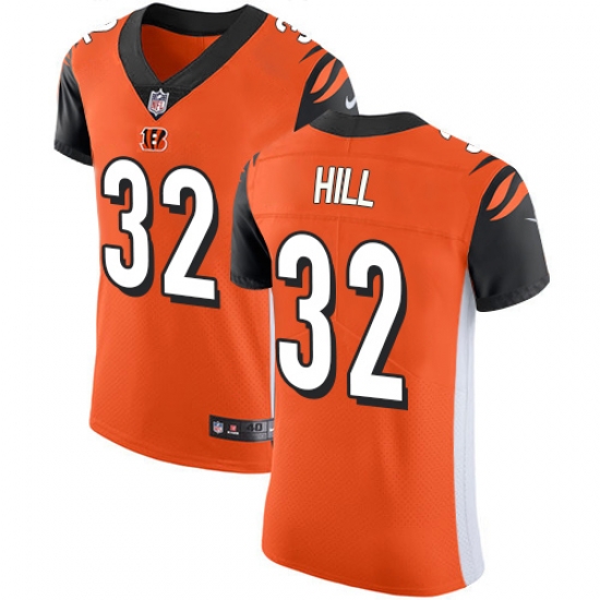Nike Bengals #32 Jeremy Hill Orange Alternate Mens Stitched NFL Vapor Untouchable Elite Jersey Nike Bengals #32 Jeremy Hill Orange Alternate Mens Stitched NFL Vapor Untouchable Elite Jersey