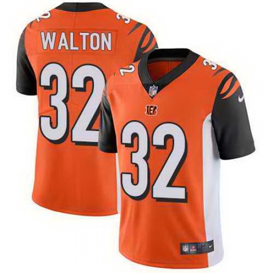 Nike Bengals 32 Mark Walton Orange Vapor Untouchable Limited Jersey Nike Bengals 32 Mark Walton Orange Vapor Untouchable Limited Jersey