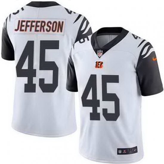 Nike Bengals 45 Malik Jefferson White Color Rush Limited Jersey Nike Bengals 45 Malik Jefferson White Color Rush Limited Jersey