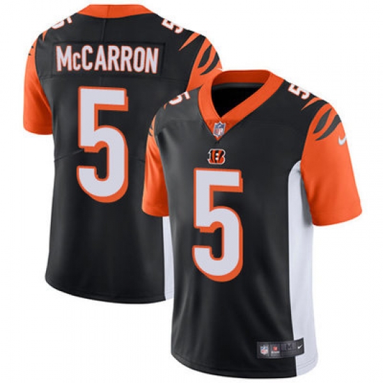 Nike Bengals #5 AJ McCarron Black Team Color Mens Stitched NFL Vapor Untouchable Limited Jersey Nike Bengals #5 AJ McCarron Black Team Color Mens Stitched NFL Vapor Untouchable Limited Jersey