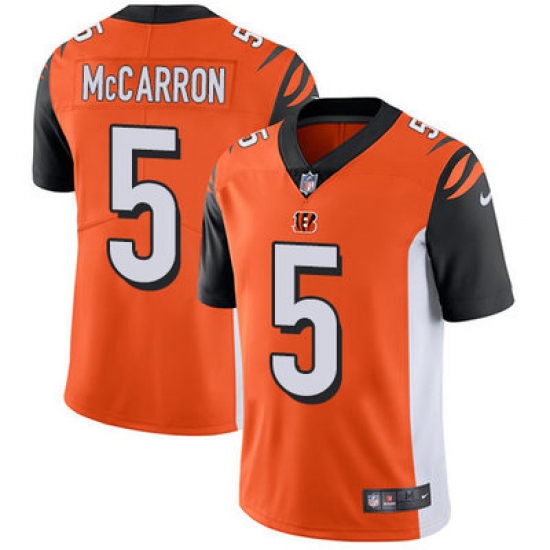 Nike Bengals #5 AJ McCarron Orange Alternate Mens Stitched NFL Vapor Untouchable Limited Jersey Nike Bengals #5 AJ McCarron Orange Alternate Mens Stitched NFL Vapor Untouchable Limited Jersey