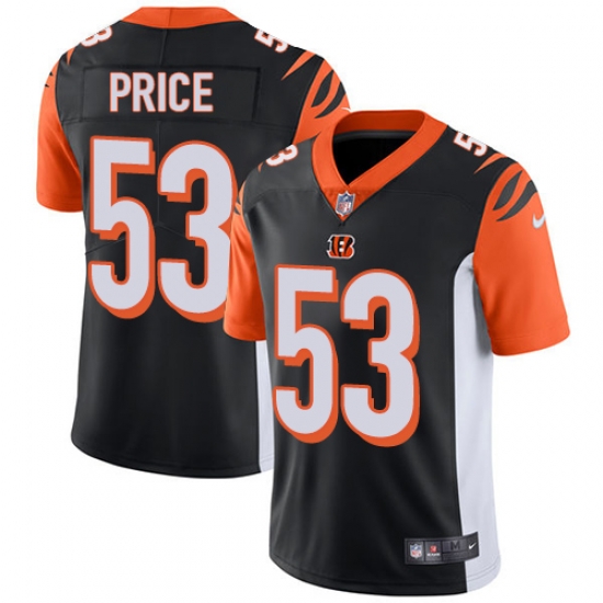 Nike Bengals #53 Billy Price Black Team Color Mens Stitched NFL Vapor Untouchable Limited Jersey Nike Bengals #53 Billy Price Black Team Color Mens Stitched NFL Vapor Untouchable Limited Jersey
