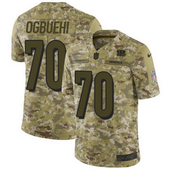 Nike Bengals #70 Cedric Ogbuehi Camo Mens Stitched NFL Limited 2018 Salute To Service Jersey Nike Bengals #70 Cedric Ogbuehi Camo Mens Stitched NFL Limited 2018 Salute To Service Jersey