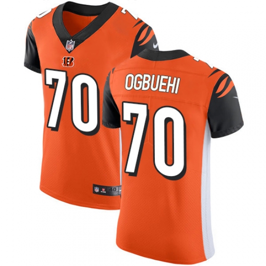 Nike Bengals #70 Cedric Ogbuehi Orange Alternate Mens Stitched NFL Vapor Untouchable Elite Jersey Nike Bengals #70 Cedric Ogbuehi Orange Alternate Mens Stitched NFL Vapor Untouchable Elite Jersey