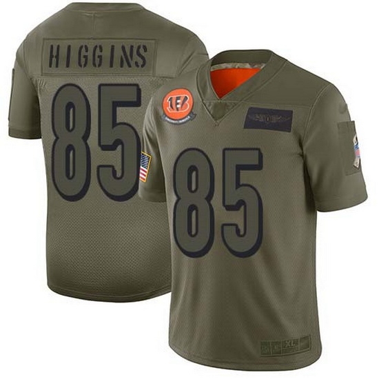 Nike Bengals 85 Tee Higgins Camo Men Stitched NFL Limited 2019 Salute To Service Jersey Nike Bengals 85 Tee Higgins Camo Men Stitched NFL Limited 2019 Salute To Service Jersey