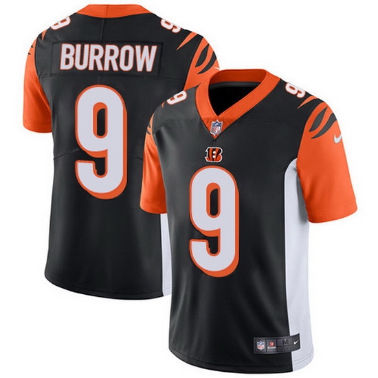 Nike Bengals 9 Joe Burrow Black Team Color Men Stitched NFL Vapor Untouchable Limited Jersey Nike Bengals 9 Joe Burrow Black Team Color Men Stitched NFL Vapor Untouchable Limited Jersey