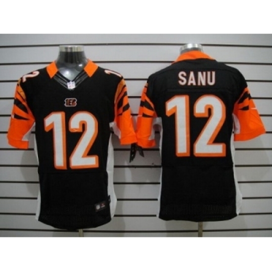 Nike Cincinnati Bengals 12 Mohamed Sanu Black Elite NFL Jersey Nike Cincinnati Bengals 12 Mohamed Sanu Black Elite NFL Jersey