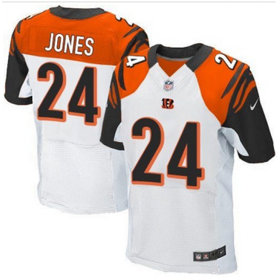 Nike Cincinnati Bengals #24 Adam Jones White Mens Stitched NFL Elite Jersey Nike Cincinnati Bengals #24 Adam Jones White Mens Stitched NFL Elite Jersey