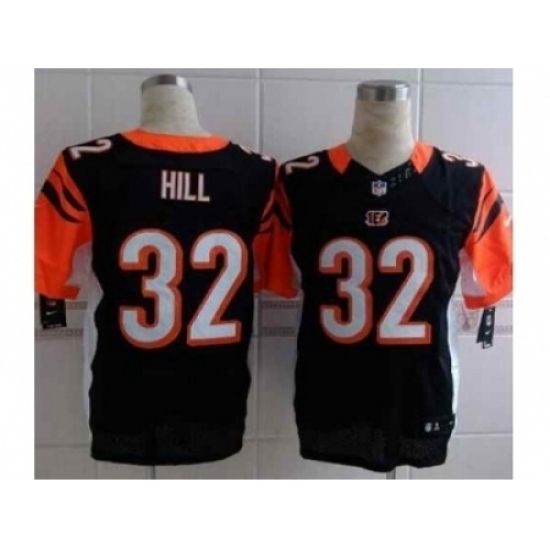 Nike Cincinnati Bengals 32 Jeremy Hill black Elite NFL Jersey Nike Cincinnati Bengals 32 Jeremy Hill black Elite NFL Jersey
