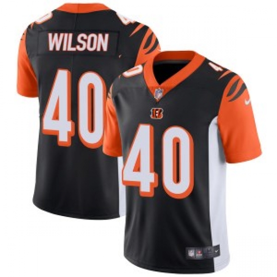 Nike Cincinnati Bengals 40 Brandon Wilson Mens Limited Black Team Color Vapor Untouchable Jersey Nike Cincinnati Bengals 40 Brandon Wilson Mens Limited Black Team Color Vapor Untouchable Jersey