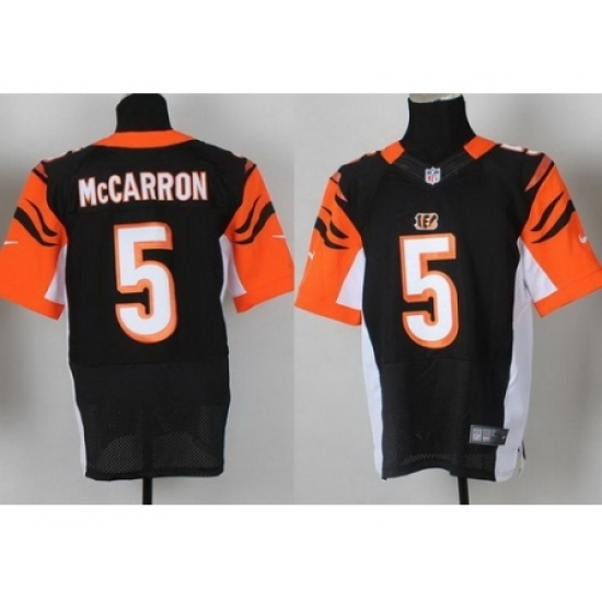 Nike Cincinnati Bengals 5 AJ McCarron Black Elite NFL Jersey Nike Cincinnati Bengals 5 AJ McCarron Black Elite NFL Jersey