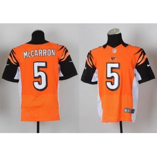 Nike Cincinnati Bengals 5 AJ McCarron Orange Elite NFL Jersey Nike Cincinnati Bengals 5 AJ McCarron Orange Elite NFL Jersey