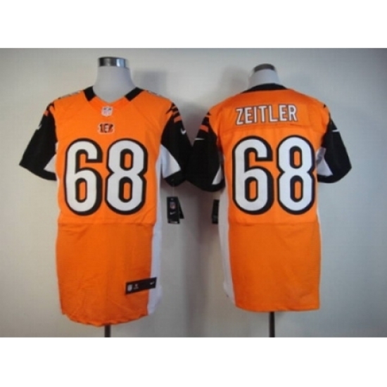 Nike Cincinnati Bengals 68 Kevin Zeitler orange Elite NFL Jersey Nike Cincinnati Bengals 68 Kevin Zeitler orange Elite NFL Jersey