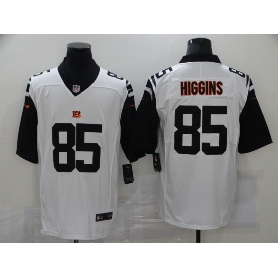Nike Cincinnati Bengals 85 Tee Higgins White Color Rush Limited Jersey Nike Cincinnati Bengals 85 Tee Higgins White Color Rush Limited Jersey