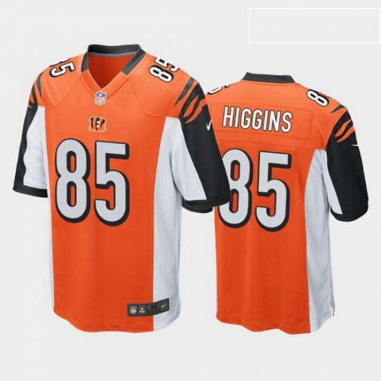 men tee higgins cincinnati bengals orange game jersey men tee higgins cincinnati bengals orange game jersey