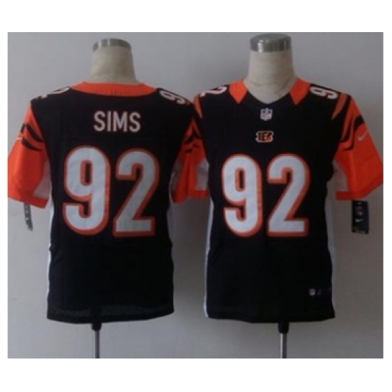 nike nfl jerseys cincinnati bengals 92 sims black[Elite][sims]