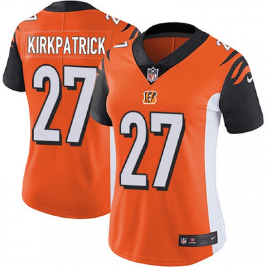 Nike Bengals #27 Dre Kirkpatrick Orange Alternate Womens Stitched NFL Vapor Untouchable Limited Jersey Nike Bengals #27 Dre Kirkpatrick Orange Alternate Womens Stitched NFL Vapor Untouchable Limited Jersey
