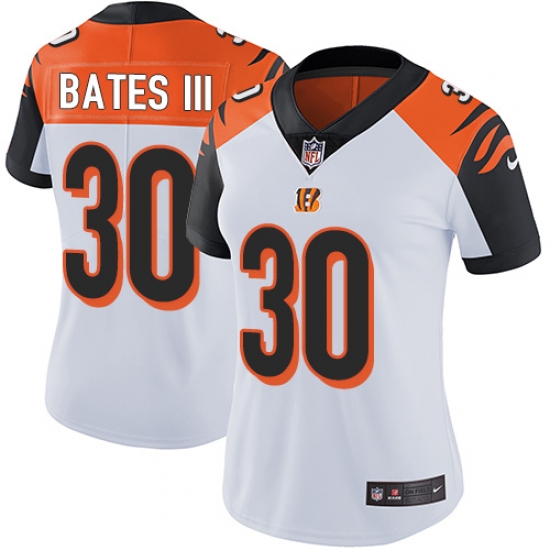 Nike Bengals #30 Jessie Bates III White Womens Stitched NFL Vapor Untouchable Limited Jersey Nike Bengals #30 Jessie Bates III White Womens Stitched NFL Vapor Untouchable Limited Jersey