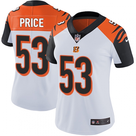 Nike Bengals #53 Billy Price White Womens Stitched NFL Vapor Untouchable Limited Jersey Nike Bengals #53 Billy Price White Womens Stitched NFL Vapor Untouchable Limited Jersey
