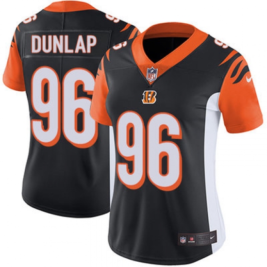 Nike Bengals #96 Carlos Dunlap Black Team Color Womens Stitched NFL Vapor Untouchable Limited Jersey Nike Bengals #96 Carlos Dunlap Black Team Color Womens Stitched NFL Vapor Untouchable Limited Jersey