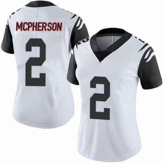 Women Cincinnati Bengals #2 Evan McPherson 2021 Rush Vapor Limited Stitched NFL Jersey Women Cincinnati Bengals #2 Evan McPherson 2021 Rush Vapor Limited Stitched NFL Jersey