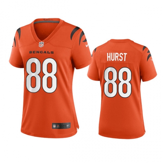 Women Cincinnati Bengals 88 Hayden Hurst Orange Stitched Game Jersey Women Cincinnati Bengals 88 Hayden Hurst Orange Stitched Game Jersey