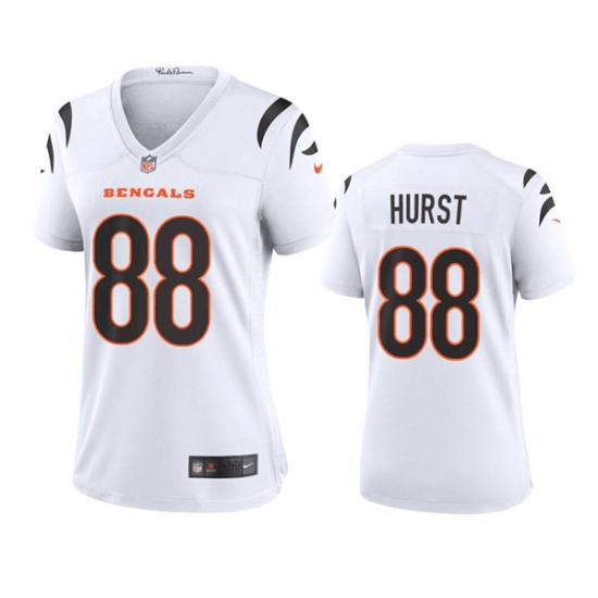 Women Cincinnati Bengals 88 Hayden Hurst White Stitched Game Jersey Women Cincinnati Bengals 88 Hayden Hurst White Stitched Game Jersey