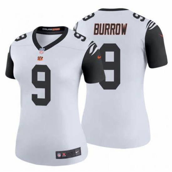Women Cincinnati Bengals 9 Joe Burrow White Rush Vapor Untouchable Limited Jersey Women Cincinnati Bengals 9 Joe Burrow White Rush Vapor Untouchable Limited Jersey