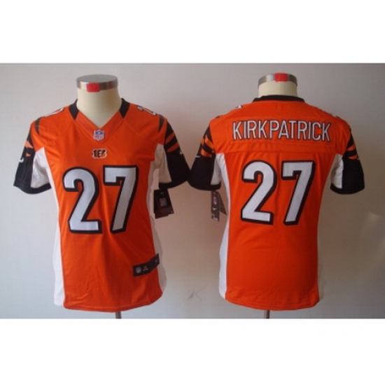 Women Nike Cincinnati Bengals #27 Dre Kirkpatrick Orange Jerseys Women Nike Cincinnati Bengals #27 Dre Kirkpatrick Orange Jerseys