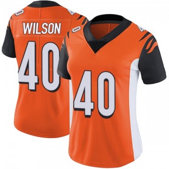 Women Nike Cincinnati Bengals 40 Brandon Wilson Orange Jersey Women Nike Cincinnati Bengals 40 Brandon Wilson Orange Jersey