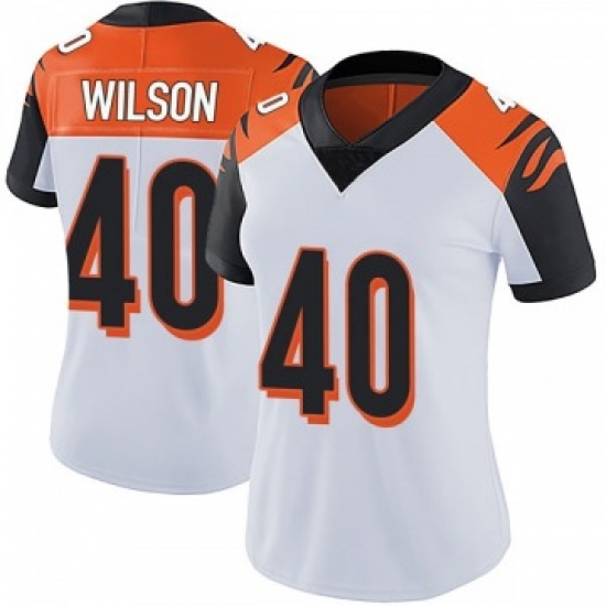 Women Nike Cincinnati Bengals 40 Brandon Wilson White Jersey Women Nike Cincinnati Bengals 40 Brandon Wilson White Jersey