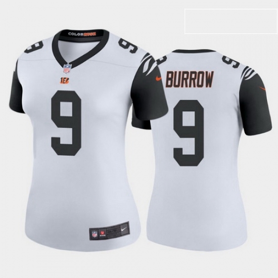 Women Nike Cincinnati Bengals 9 Joe Burrow Rush Legend Stitched Jersey 2020 NFL Draft Women Nike Cincinnati Bengals 9 Joe Burrow Rush Legend Stitched Jersey 2020 NFL Draft