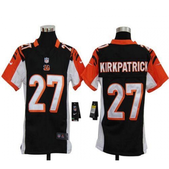 Nike Bengals #27 Dre Kirkpatrick Black Team Color Youth Stitched NFL Elite Jersey Nike Bengals #27 Dre Kirkpatrick Black Team Color Youth Stitched NFL Elite Jersey