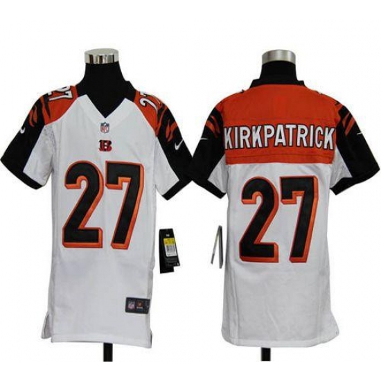 Nike Bengals #27 Dre Kirkpatrick White Youth Stitched NFL Elite Jersey Nike Bengals #27 Dre Kirkpatrick White Youth Stitched NFL Elite Jersey