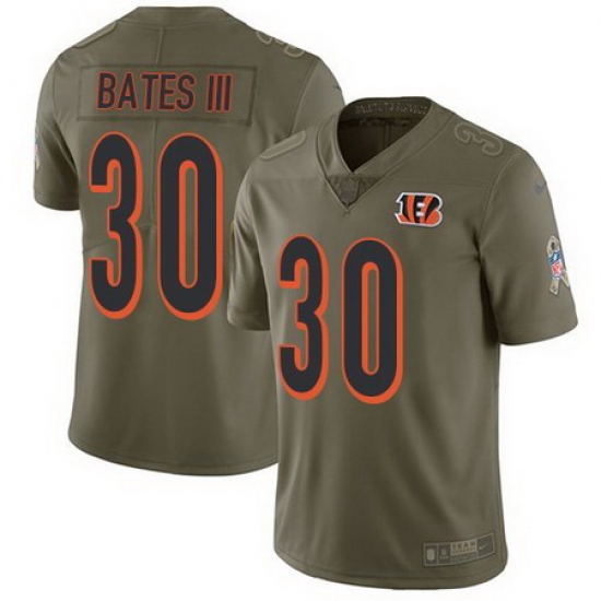 Nike Bengals 30 Jessie Bates III Olive Youth Salute To Service Limited Jersey Nike Bengals 30 Jessie Bates III Olive Youth Salute To Service Limited Jersey
