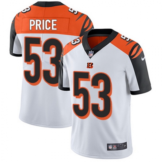 Nike Bengals #53 Billy Price White Youth Stitched NFL Vapor Untouchable Limited Jersey Nike Bengals #53 Billy Price White Youth Stitched NFL Vapor Untouchable Limited Jersey