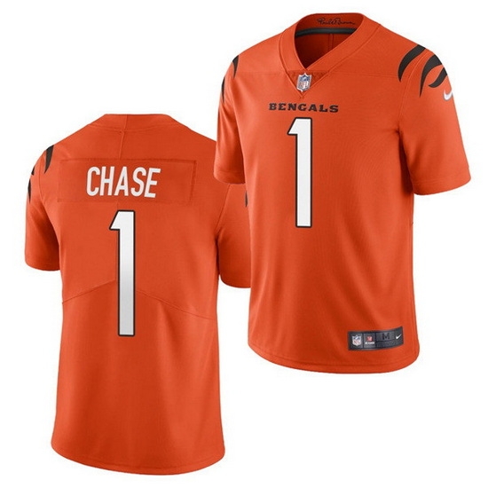 Youth Cincinnati Bengals 1 Ja 27Marr Chase Orange Vapor Untouchable Limited Stitched Jersey Youth Cincinnati Bengals 1 Ja 27Marr Chase Orange Vapor Untouchable Limited Stitched Jersey