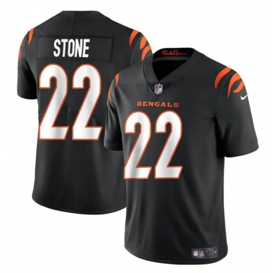 Youth Cincinnati Bengals 22 Geno Stone Black Vapor Untouchable Limited Stitched Jersey Youth Cincinnati Bengals 22 Geno Stone Black Vapor Untouchable Limited Stitched Jersey