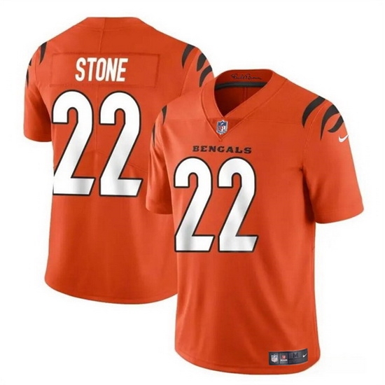 Youth Cincinnati Bengals 22 Geno Stone Orange Vapor Untouchable Limited Stitched Jersey Youth Cincinnati Bengals 22 Geno Stone Orange Vapor Untouchable Limited Stitched Jersey