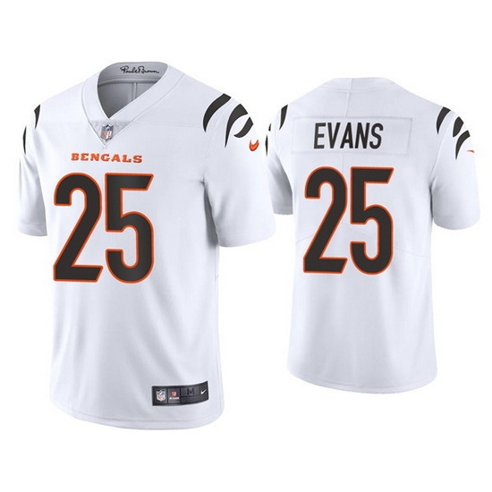 Youth Cincinnati Bengals 25 Chris Evans White Vapor Untouchable Limited Stitched Jersey Youth Cincinnati Bengals 25 Chris Evans White Vapor Untouchable Limited Stitched Jersey