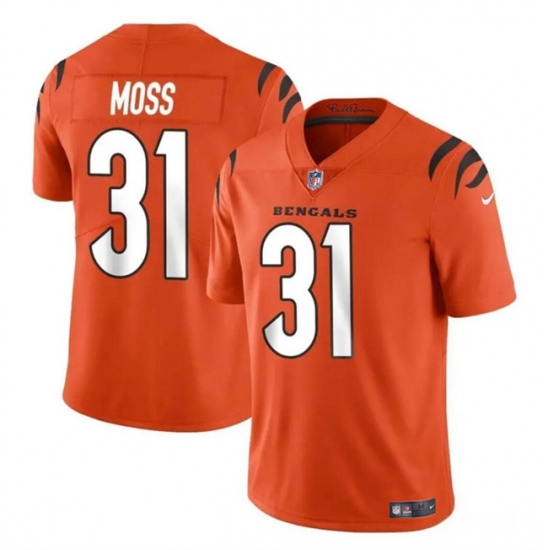Youth Cincinnati Bengals 31 Zack Moss Orange Vapor Untouchable Limited Stitched Jersey Youth Cincinnati Bengals 31 Zack Moss Orange Vapor Untouchable Limited Stitched Jersey