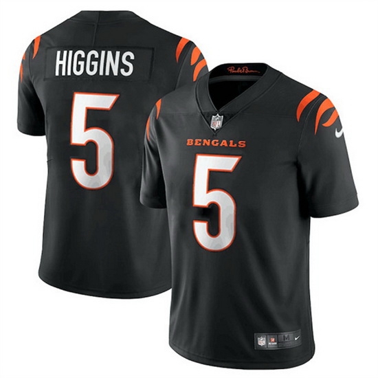 Youth Cincinnati Bengals 5 Tee Higgins Black Vapor Untouchable Limited Stitched Jersey Youth Cincinnati Bengals 5 Tee Higgins Black Vapor Untouchable Limited Stitched Jersey