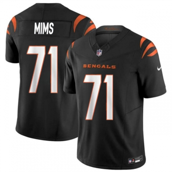 Youth Cincinnati Bengals 71 Amarius Mims Black 2024 Draft F U S E Vapor Untouchable Limited Stitched Jersey Youth Cincinnati Bengals 71 Amarius Mims Black 2024 Draft F U S E Vapor Untouchable Limited Stitched Jersey