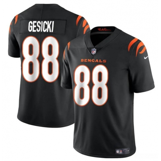 Youth Cincinnati Bengals 88 Mike Gesicki Black Vapor Untouchable Limited Stitched Stitched Jersey Youth Cincinnati Bengals 88 Mike Gesicki Black Vapor Untouchable Limited Stitched Stitched Jersey