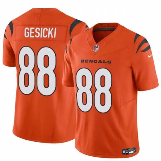 Youth Cincinnati Bengals 88 Mike Gesicki Orange 2024 F U S E Vapor Untouchable Limited Stitched Jersey Youth Cincinnati Bengals 88 Mike Gesicki Orange 2024 F U S E Vapor Untouchable Limited Stitched Jersey