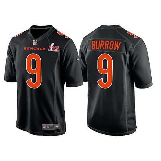 Youth Cincinnati Bengals 9 Joe Burrow 2022 Black Super Bowl LVI Game Stitched Jersey Youth Cincinnati Bengals 9 Joe Burrow 2022 Black Super Bowl LVI Game Stitched Jersey