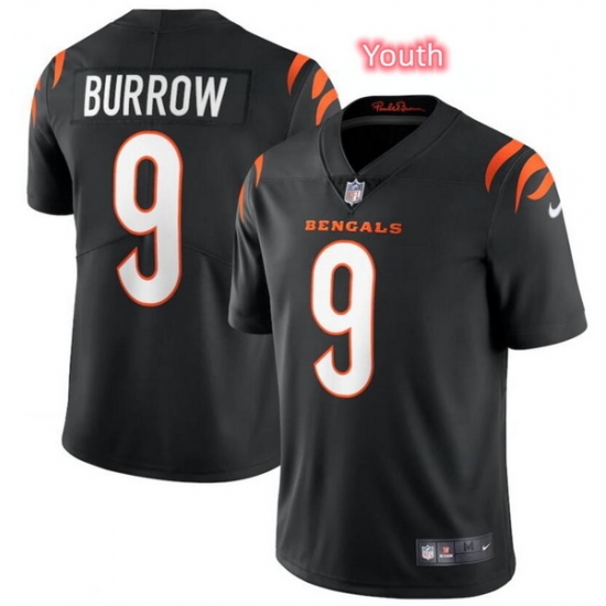 Youth Cincinnati Bengals 9 Joe Burrow Jersey Youth Cincinnati Bengals 9 Joe Burrow Jersey